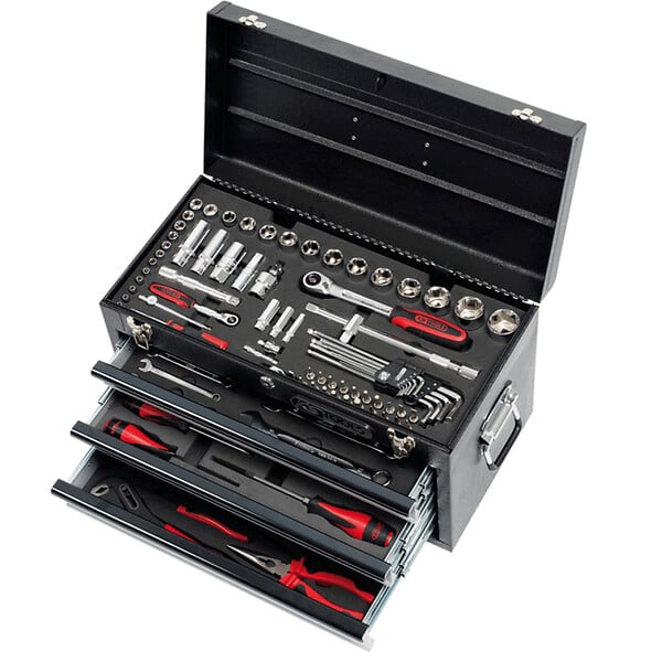KS TOOLS - Coffre à outils ULTIMATE équipé - 3 tiroirs et plateau - 114 pcs  - KS TOOLS - 922.0100 - large