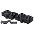 NATURE - 20 attaches brise-vue gris anthracite - vignette