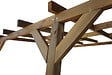 CHALET & JARDIN - Toit terrasse bois Couv'Terrasse 3x3 - Marron - L.371cm - vignette