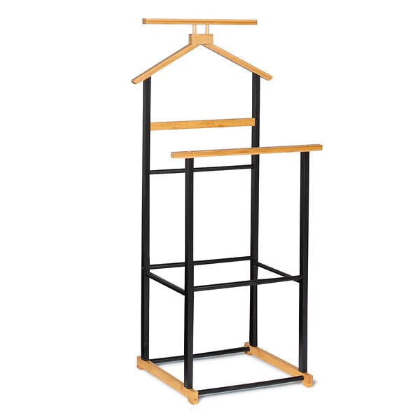 ID MARKET - Valet de chambre TOM effet bois et métal - large