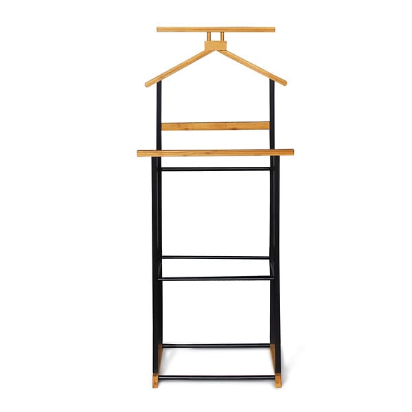ID MARKET - Valet de chambre TOM effet bois et métal - large