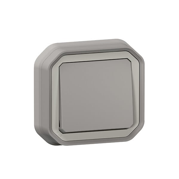 LEGRAND - Va-et-vient 10 A à encastrer gris Plexo - large
