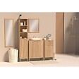 5 FIVE SIMPLY SMART - Meuble de rangement 1 tiroir et 1 porte avec étagère H 80 cm - Naturel - vignette