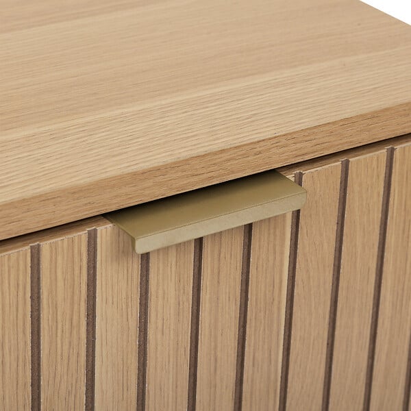 5 FIVE SIMPLY SMART - Meuble de rangement 1 tiroir et 1 porte avec étagère H 80 cm - Naturel - large