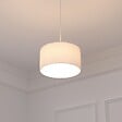 ATMOSPHERA - Luminaire Suspension en Bouclette Blanche D 37 cm - vignette