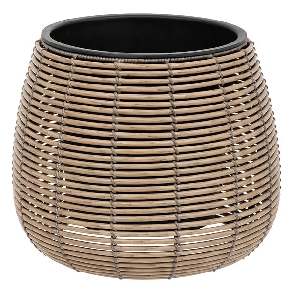 ATMOSPHERA - Lot de 3 Cache-pots aspect Rotin D 20 D 29 et D 45 cm - large