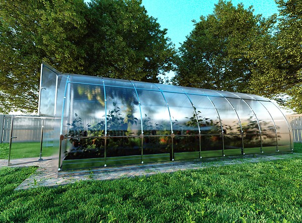 KLASIKA GREENHOUSES - Serre de jardin KLASIKA TUBE 3 x 6 m (18 m²), 4 mm avec revêtement en polycarbonate - KLASIKA GREENHOUSES - large