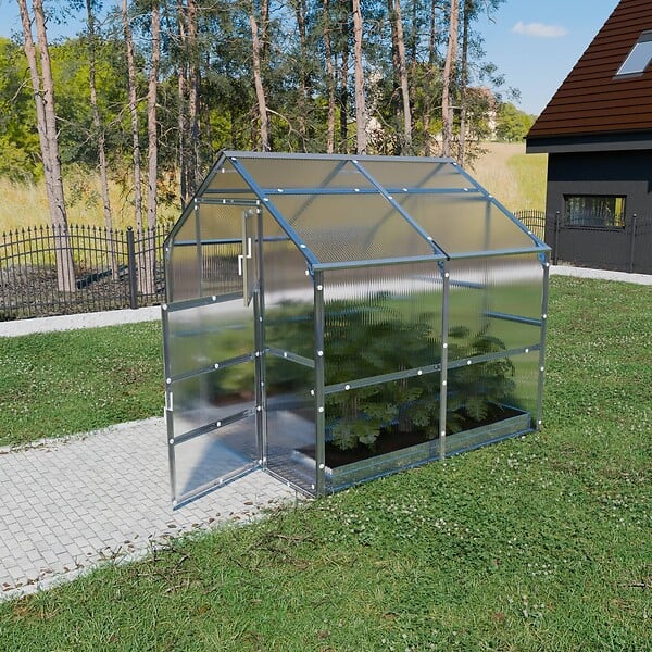 KLASIKA GREENHOUSES - Serre de jardin KLASIKA BERNARD 2,35 x 2 m (4,7 m²), 6 mm avec revêtement en polycarbonate - large