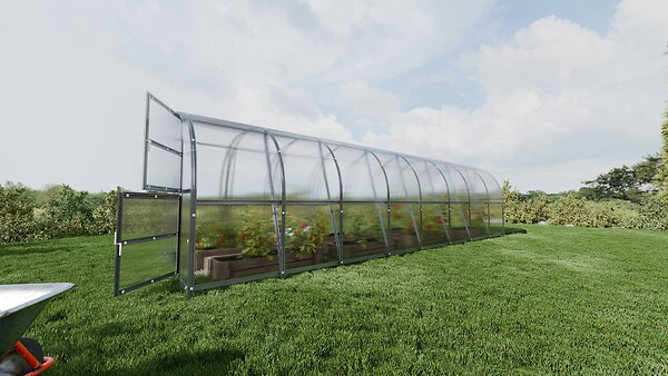 KLASIKA GREENHOUSES - Serre de jardin KLASIKA BALTIC LT 3 x 8 m (24 m²), 4 mm avec revêtement en polycarbonate - large