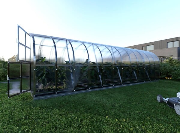 KLASIKA GREENHOUSES - Serre de jardin KLASIKA ARCH 3 x 8 m (24 m²), 6 mm avec revêtement en polycarbonate - large