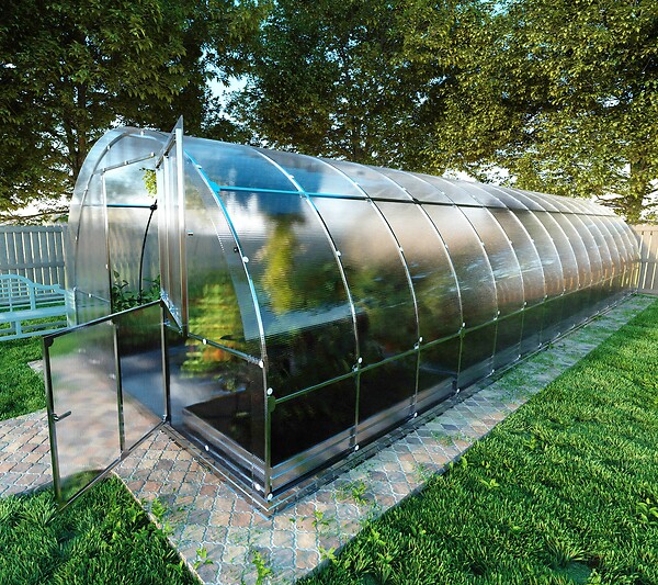 KLASIKA GREENHOUSES - Serre de jardin KLASIKA TUBE 3 x 10 m (30 m²), 4 mm avec revêtement en polycarbonate - large