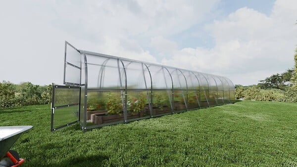 KLASIKA GREENHOUSES - Serre de jardin KLASIKA BALTIC LT 3 x 10 m (30 m²), 6 mm avec revêtement en polycarbonate - large