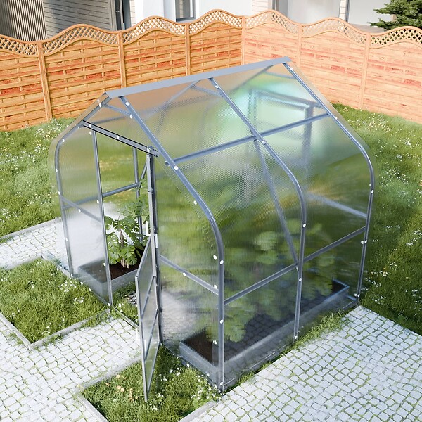 KLASIKA GREENHOUSES - Serre de jardin KLASIKA*DROP 5m2, 2,5m x 2m, 4 mm avec revêtement en polycarbonate - large