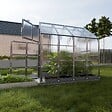 KLASIKA GREENHOUSES - Serre de jardin KLASIKA HOUSE 2,35 x 2,12 m (4,98 m²), 6 mm avec revêtement en polycarbonate - vignette