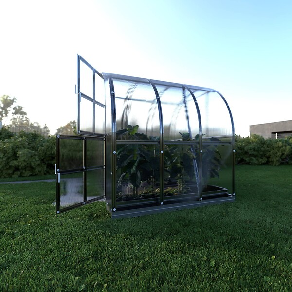 KLASIKA GREENHOUSES - Serre de jardin KLASIKA ARCH 3 x 2 m (6 m²), 6 mm avec revêtement en polycarbonate - large