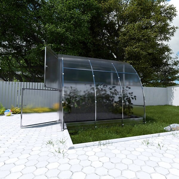 KLASIKA GREENHOUSES - Serre de jardin KLASIKA EASY 3 x 2 m (6 m²), 4 mm avec revêtement en polycarbonate - large