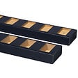 FORESTEA - Lot de 2 Profilés séparateurs sol et plafond droit 90° chêne lave 1000 x 65 x 57 mm - vignette