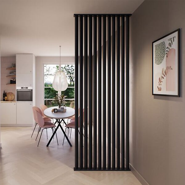 FORESTEA - Lot de 4 Tasseaux séparateurs MDF chêne lave 2700 x 100 x 57 mm - large