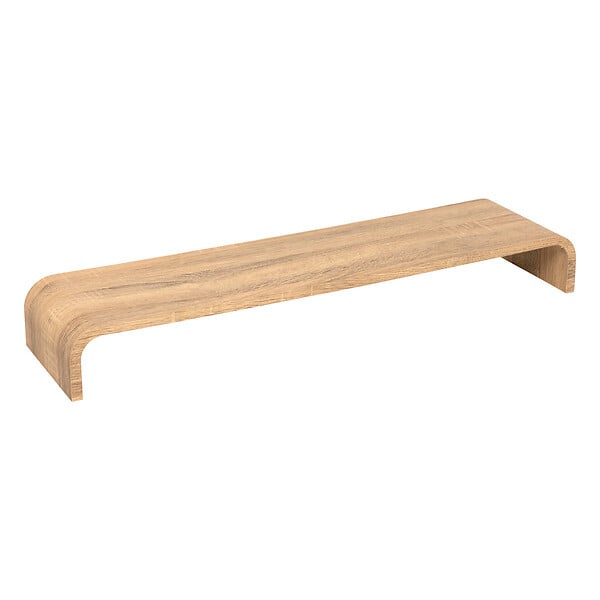 5 FIVE SIMPLY SMART - Étagère murale courbée en bois Beige L 80 cm fixations invisibles - large