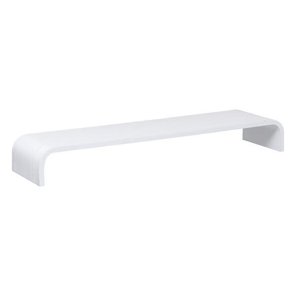 5 FIVE SIMPLY SMART - Étagère murale courbée en bois Blanc L 80 cm fixations invisibles - large