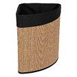 5 FIVE SIMPLY SMART - Panier à linge d'angle 48L en Bambou et tissu Noir H 50 cm - vignette