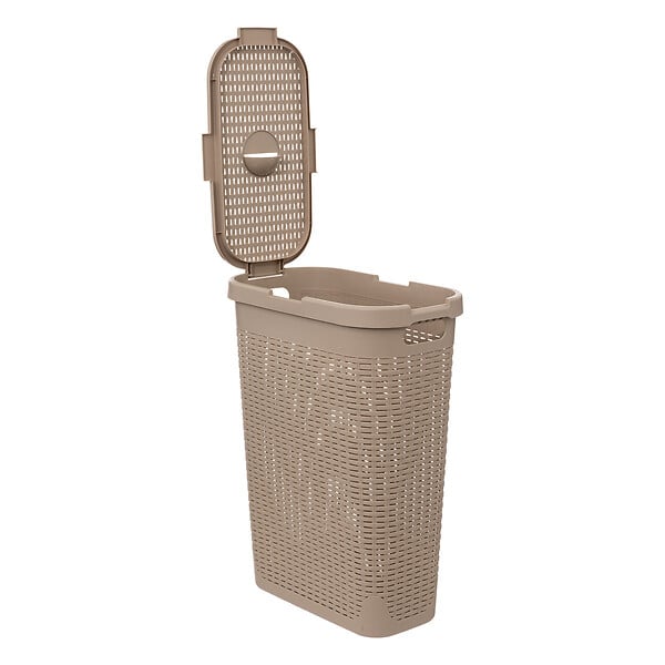 5 FIVE SIMPLY SMART - Panier à linge 40L en Polypropylène Beige Lin - large