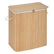 5 FIVE SIMPLY SMART - Panier à linge en Bambou 100L avec 2 bacs de tri H 63 cm - vignette