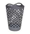 5 FIVE SIMPLY SMART - Panier à linge Gris 60L flexible  avec 2 poignées D 45 x H 66 cm - vignette