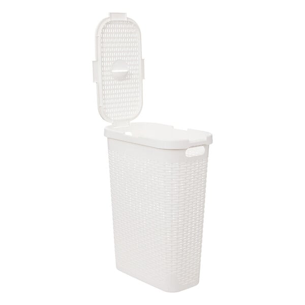 5 FIVE SIMPLY SMART - Panier à linge 40L en Polypropylène Blanc - large