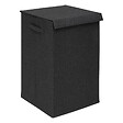 5 FIVE SIMPLY SMART - Panier à linge Noir 74L avec 2 compartiments H 60 cm - vignette