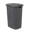 5 FIVE SIMPLY SMART - Panier à linge 60L en Polypropylène Gris foncé - vignette