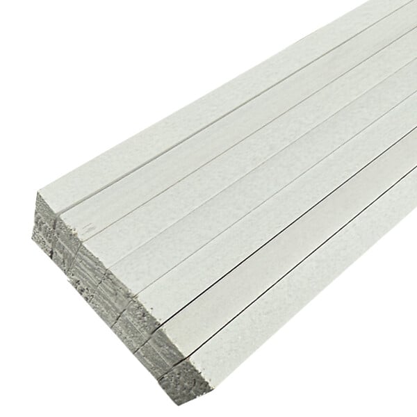 FORESTEA - Lot de 21 tasseaux sapin du Nord prépeints blanc 2400 x 13 x 13 mm FSC - large