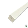 FORESTEA - Lot de 4 tasseaux sapin du Nord prépeints blanc 2400 x 34 x 34 mm FSC - vignette