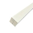 FORESTEA - Lot de 4 tasseaux sapin du Nord prépeints blanc 2400 x 34 x 34 mm FSC - vignette