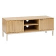 5 FIVE SIMPLY SMART - Meuble TV 2 portes et 1 niche avec étagère L 120 cm -  Naturel - vignette
