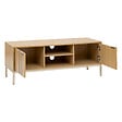 5 FIVE SIMPLY SMART - Meuble TV 2 portes et 1 niche avec étagère L 120 cm -  Naturel - vignette