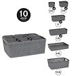 5 FIVE SIMPLY SMART - Set de 10 Paniers organisateurs 6 tailles différentes - vignette