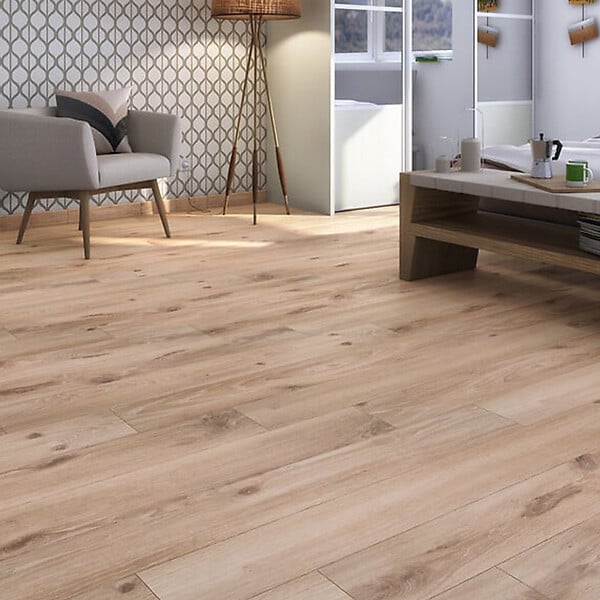 FORESTEA - Sol stratifié effet parquet – 8 mm – boîte de 9 lames - 2,22 m2 – EH AQUAFIT8 K230 PURE+ Golden Vista Oak - large