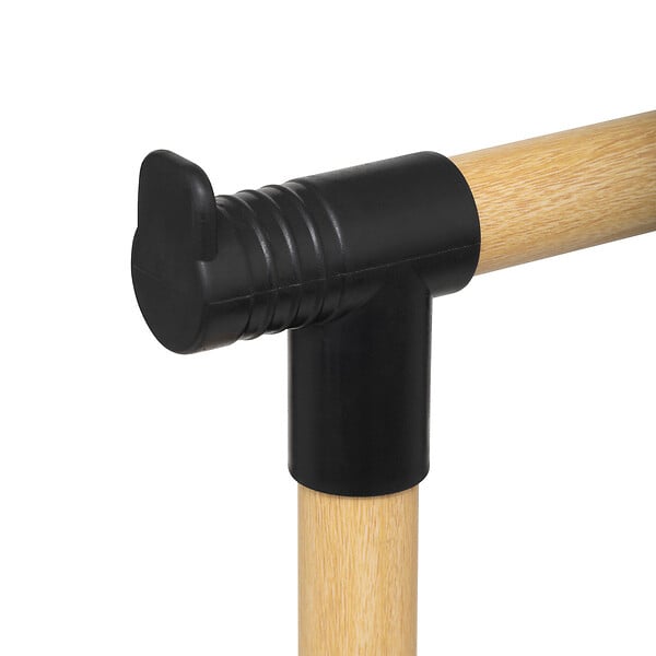 5 FIVE SIMPLY SMART - Portant à vêtements double en métal effet Bois extensible en hauteur H 165 cm - large