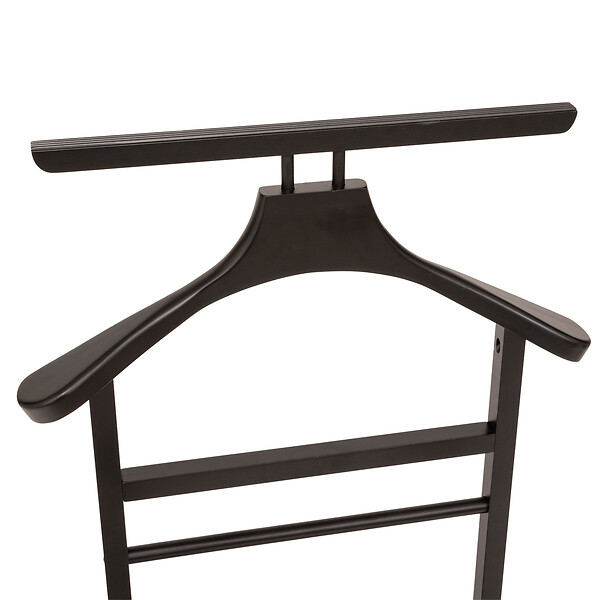 5 FIVE SIMPLY SMART - Valet de chambre en Bois Noir avec multiples barres de suspension - large