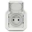 LEGRAND - Prise étanche encastrable Plexo Blanc IP55 - vignette