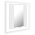 VIDAXL - vidaXL Armoire salle de bain à miroir LED Blanc 40x12x45 cm Acrylique - vignette