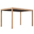 OVIALA - Pergola bioclimatique autoportée motorisée éclairée 3x4m et 2 stores - Kavala - vignette