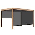 OVIALA - Pergola bioclimatique autoportée motorisée éclairée 3x4m et 2 stores - Kavala - vignette