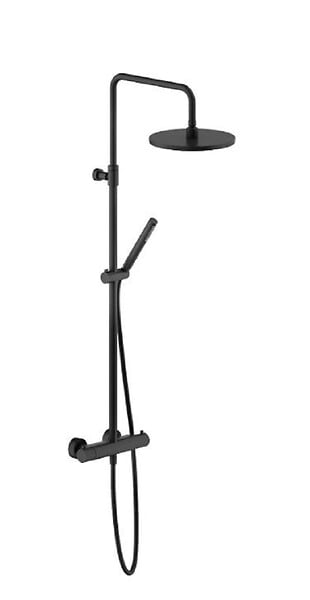 NOBILI - Colonne de douche thermostatique TONDA avec douchette stylo - Coloris: Chromé brillant - large