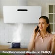 CIARRA - Hotte Murale Inclinée  90cm WIFI+APP Contrôle 650m³/h Booster Fonction CD9736KW - vignette