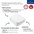 VILLEROY ET BOCH - Cuvette WC suspendu sans bride  Architectura Twistflust rectangle avec abattant frein de chute - vignette