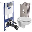 VILLEROY & BOCH - ViConnect Pro S Pack WC bâti-support Villeroy & Boch + WC suspendu Porcher + abattant + habillage + plaque (VCNPORCHER2SBCH) - vignette