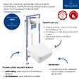 VILLEROY ET BOCH - Pack WC suspendu sans bride Architectura Twistflush [e³] rectangle+bâti-support sol et mur+plaque chrome brillant - vignette