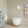 SIAMP - Pack WC suspendu gain de place bâti universel SIAMP + cuvette sans bride vortex Turbi - vignette